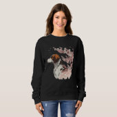 English Pointer Cherry Blossom Dog Breed Japanese  Sweatshirt (Vorne ganz)