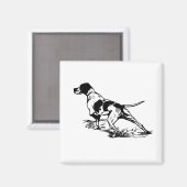 English Pointer Classic Magnet (Vorderseite/Rückseite)