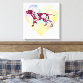 English Pointer Dog Leinwanddruck (Insitu (Schlafzimmer))