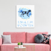 English Pointer Dog Leinwanddruck (Insitu (Wohnzimmer))