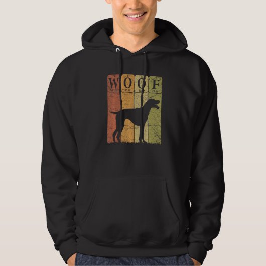 English Pointer Dog Periodic Table Elements Dog Wo Hoodie (Vorderseite)