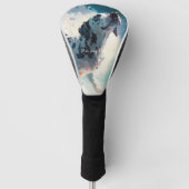 English Pointer dog swimming in water 003 Golf Headcover (Vorderseite)