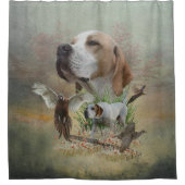 English Pointer Duschvorhang (Vorderseite)