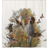 English Pointer Duschvorhang (Vorderseite)