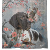 English Pointer Duschvorhang (Vorderseite)