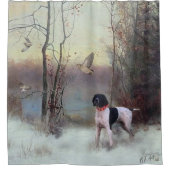 English Pointer Duschvorhang (Vorderseite)