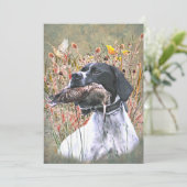 English pointer einladung (Stehend Vorderseite)