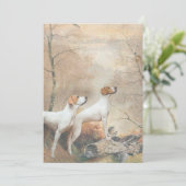 English Pointer  Einladung (Stehend Vorderseite)