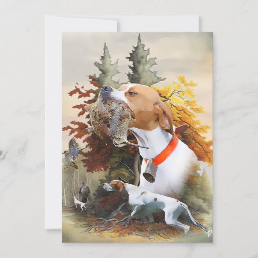 English Pointer Einladung (Vorderseite)