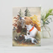 English Pointer Einladung (Stehend Vorderseite)