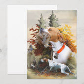 English Pointer Einladung (Vorne/Hinten)