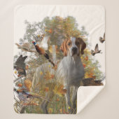 English Pointer Fleece Blanket Sherpadecke (Vorderseite)