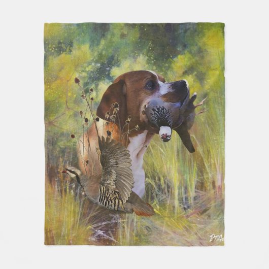 English Pointer Fleecedecke (Vorderseite)