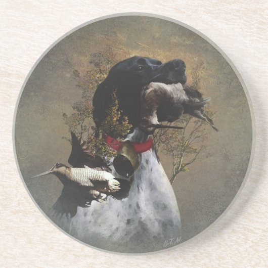 English Pointer Getränkeuntersetzer (Vorne)