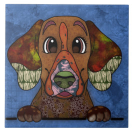 English Pointer hässliche Hunde Gesicht Keramik Ti Fliese