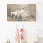 English Pointer jagt die Fasans Banner (Insitu)