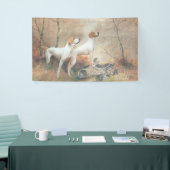 English Pointer jagt die Fasans Banner (Messeveranstaltung)