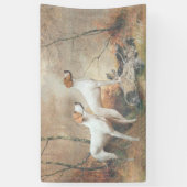 English Pointer jagt die Fasans Banner (Vertikal)