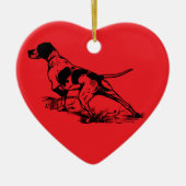 English Pointer Keramik Ornament (Vorne)