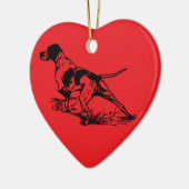 English Pointer Keramik Ornament (Links)