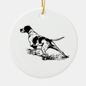 English Pointer Keramik Ornament (Vorne)
