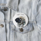 English Pointer , Leidenschaft für die Jagd , Kuns Button (Beispiel)