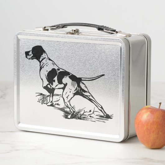 English Pointer Metall Brotdose (Beispiel)