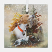 English Pointer Ornament Aus Glas (Rückseite)