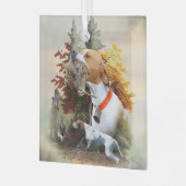 English Pointer Ornament Aus Glas (Vorderseite links)