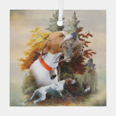English Pointer Ornament Aus Glas (Rückseite)