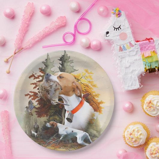 English Pointer Pappteller (Party)