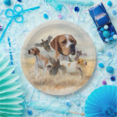 English Pointer  Pappteller (Party)