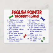 ENGLISH POINTER Property Laws 2 Postkarte (Vorderseite)