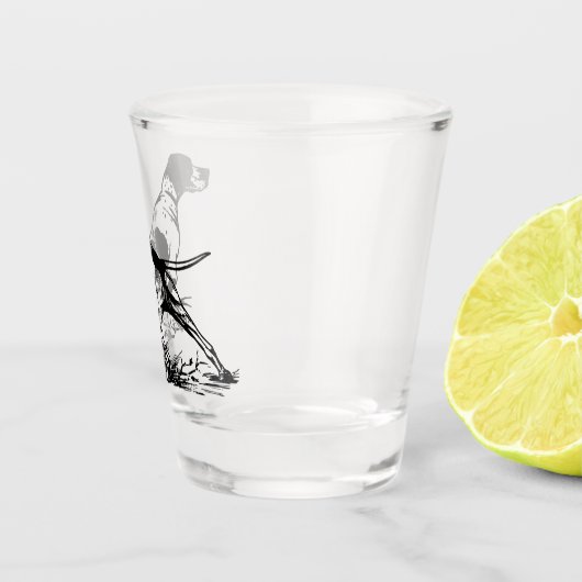 English Pointer Schnapsglas (Rechts)