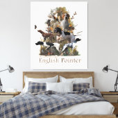 English Pointer Tapestry Leinwanddruck (Insitu (Schlafzimmer))