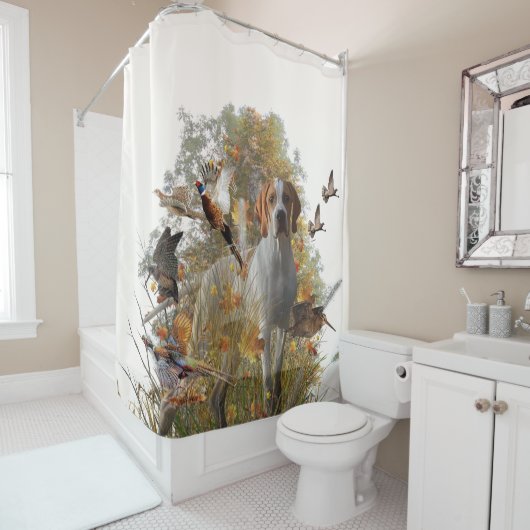 English Pointer Throw Pillow Duvet Cover Duschvorhang (Beispiel)