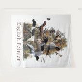 English Pointer Wandteppich (Vorderseite (Horizontal))