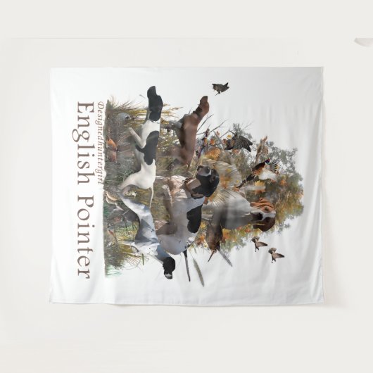 English Pointer Wandteppich (Vorderseite (Horizontal))