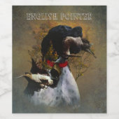 English Pointer Weinetikett (Einzelnes Label)