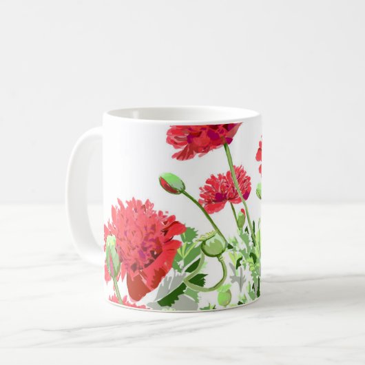 English Poppy Tasse (Vorderseite Links)