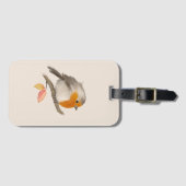 English Robin Bird Gepäckanhänger (Vorderseite (Horizontal))