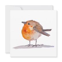 English Robin Watercolor
