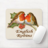 English Robins Mousepad (Mit Mouse)