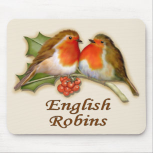 English Robins Mousepad