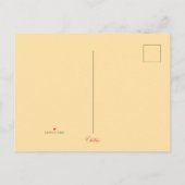 English Rose Einladungspostkarte (Rückseite)