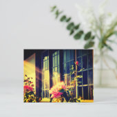 English Rose Einladungspostkarte (Stehend Vorderseite)