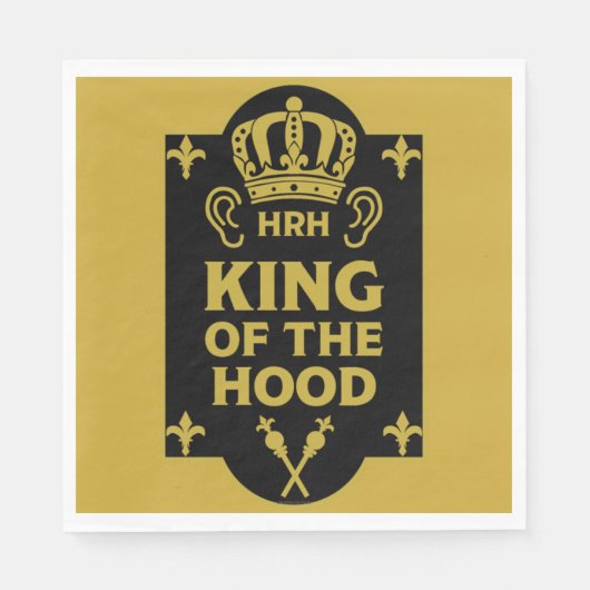 English Royal Coronation King Charles Serviette (Vorderseite)