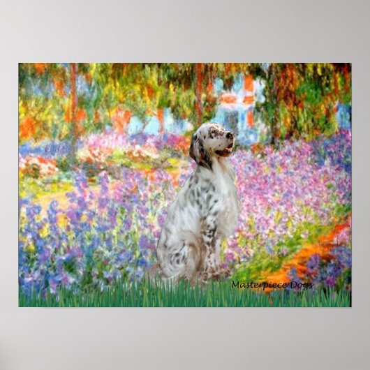 English Setter 1 - Garten Poster (Vorne)