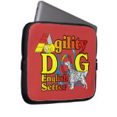 English Setter Agility Laptopschutzhülle (Vorne Rechts)