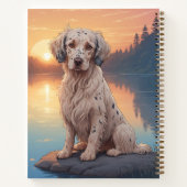 English Setter am See Notizblock (Rückseite)